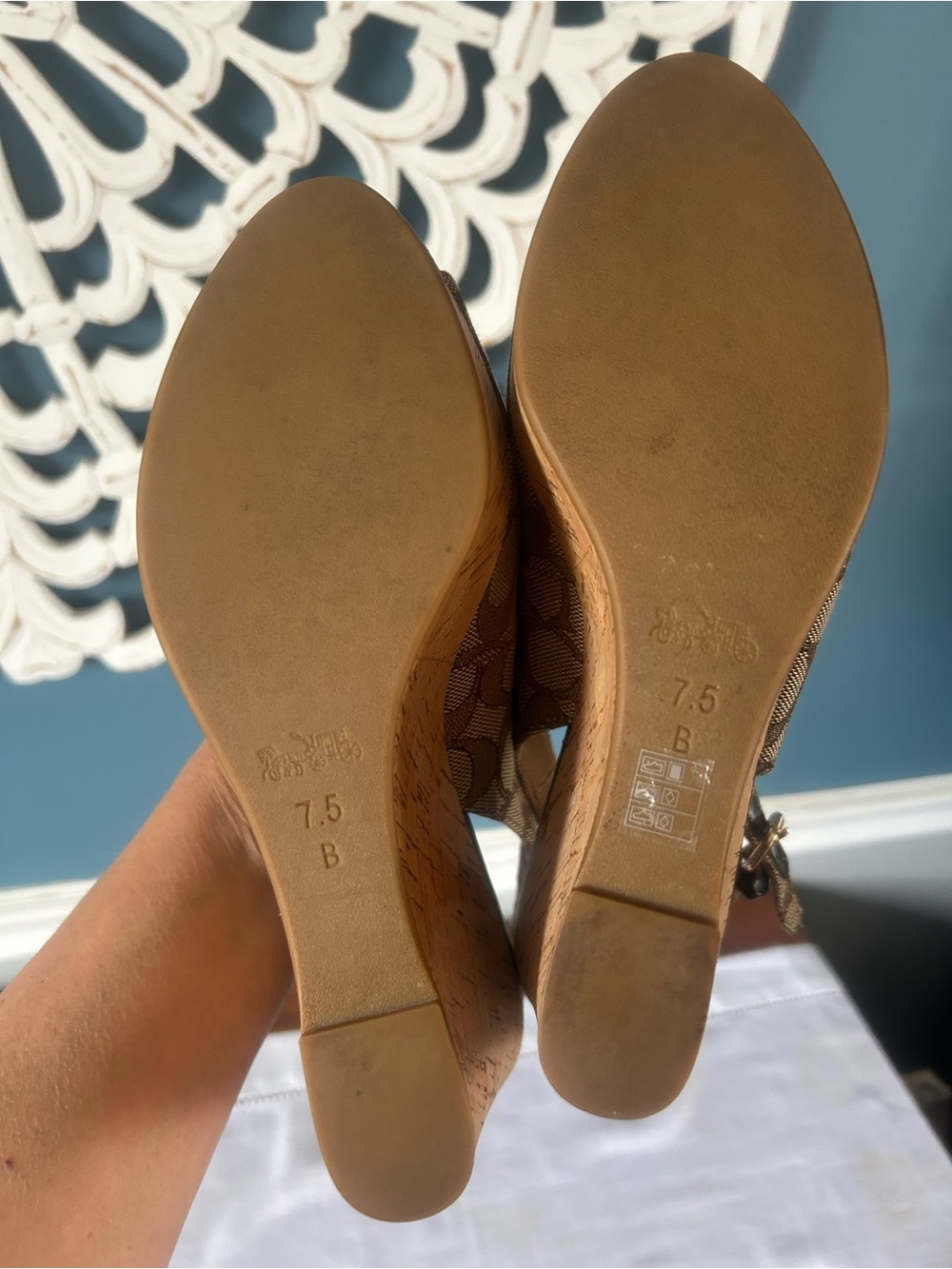 Coach Ferry Signature Platform Wedge Sandal - Picture 4 of 7